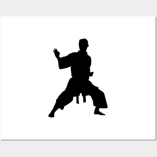 Karate Silhouette Posters and Art